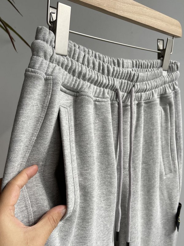 Шорты Stone Island Embroidered Chevron "Gray" фото № 2