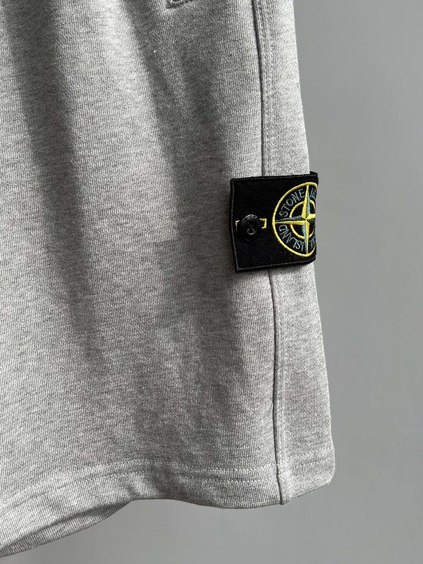 Шорты Stone Island Embroidered Chevron "Gray" фото № 7