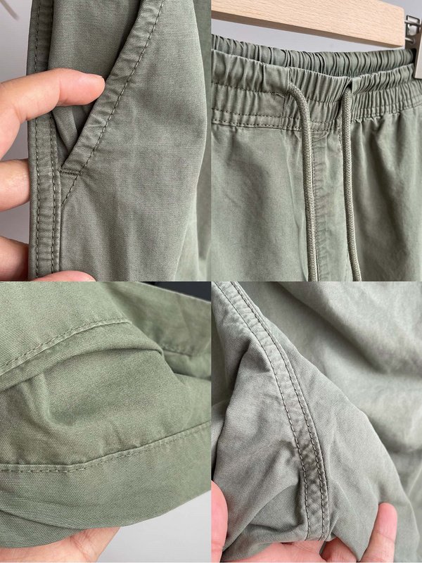 Шорты Stone Island With A Chevron Patch "Green/Gray" фото № 6