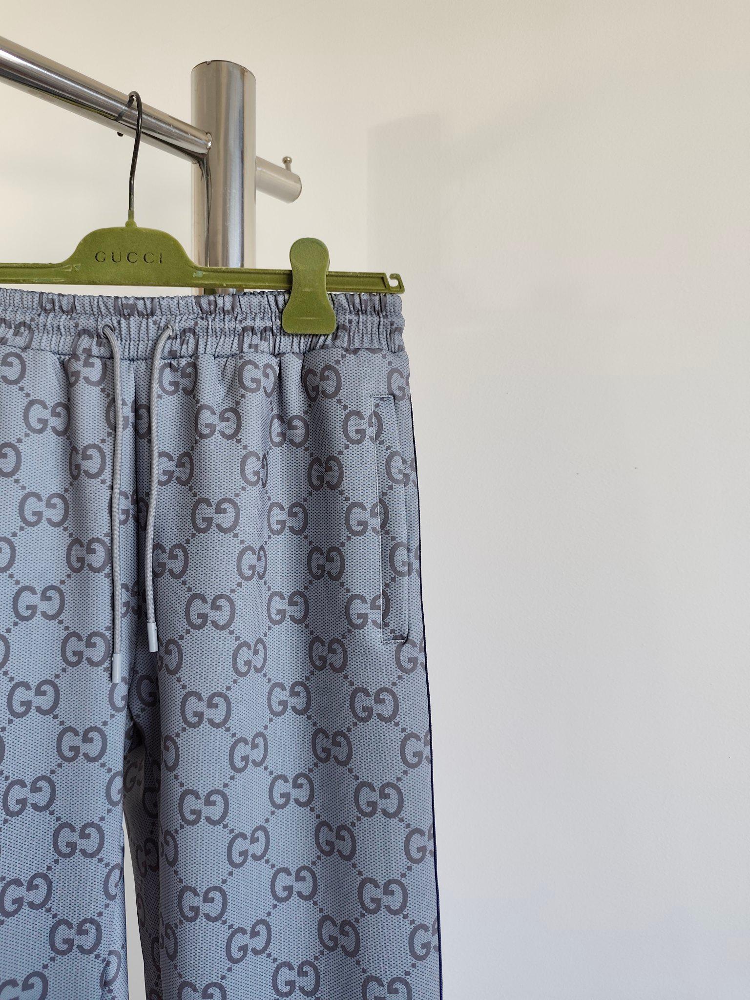 Штаны Gucci Print Gray Logos GC "Gray" фото № 2