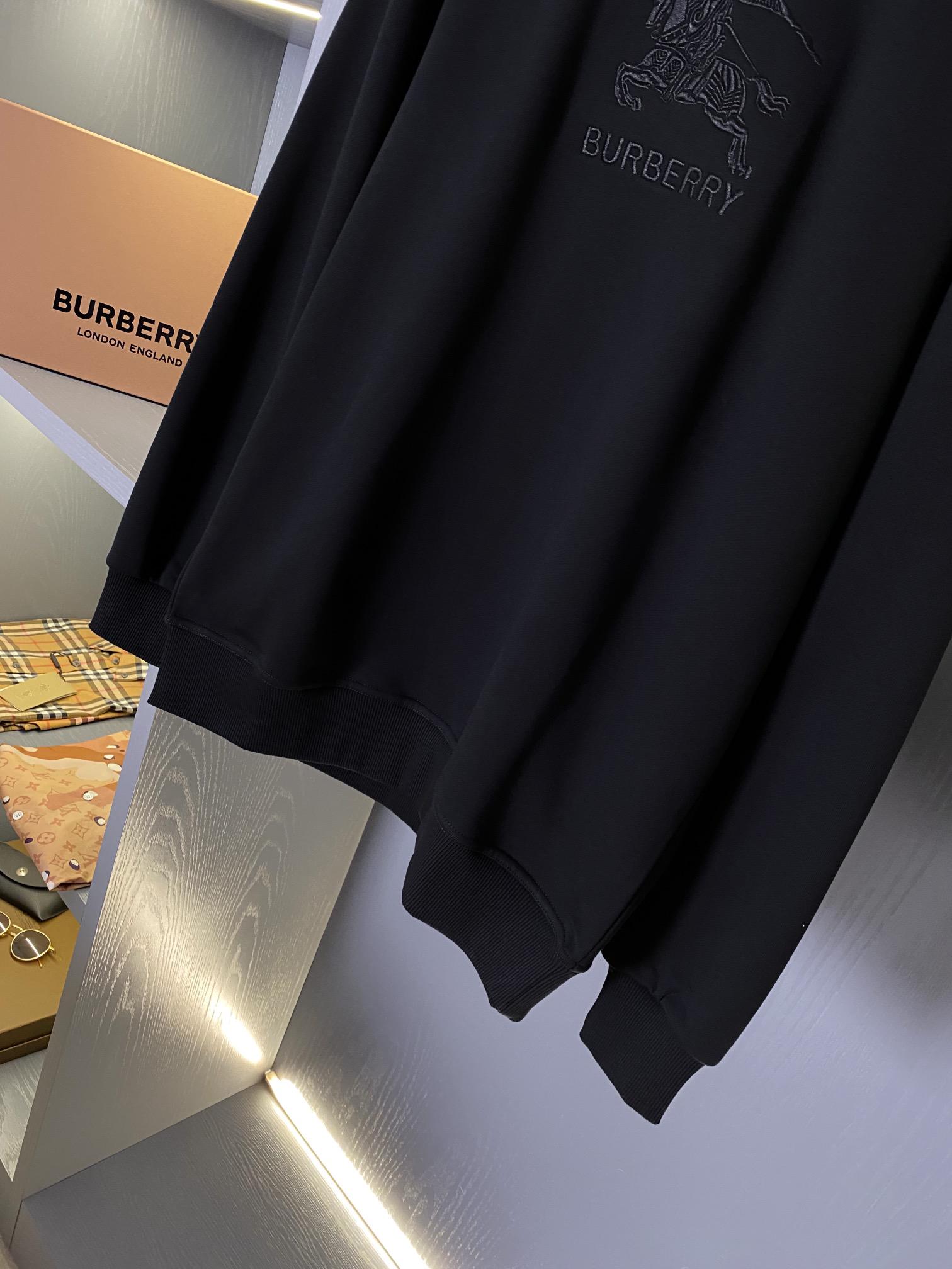 Худи Burberry Frontside Logo Warior On The Horse "Black" фото № 7