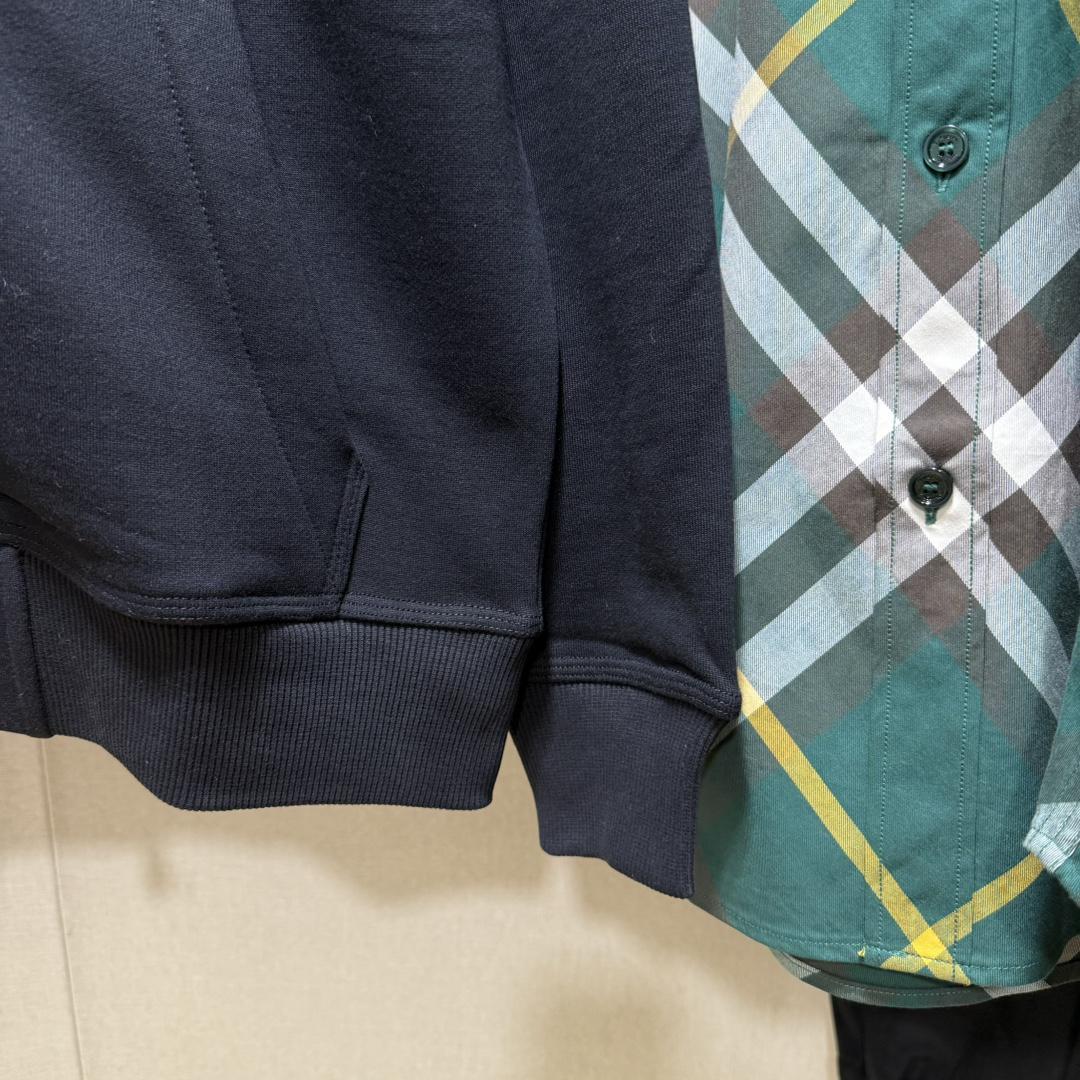 Худи Burberry Frontside Print Green Laurel Blue Logo "Black" фото № 3