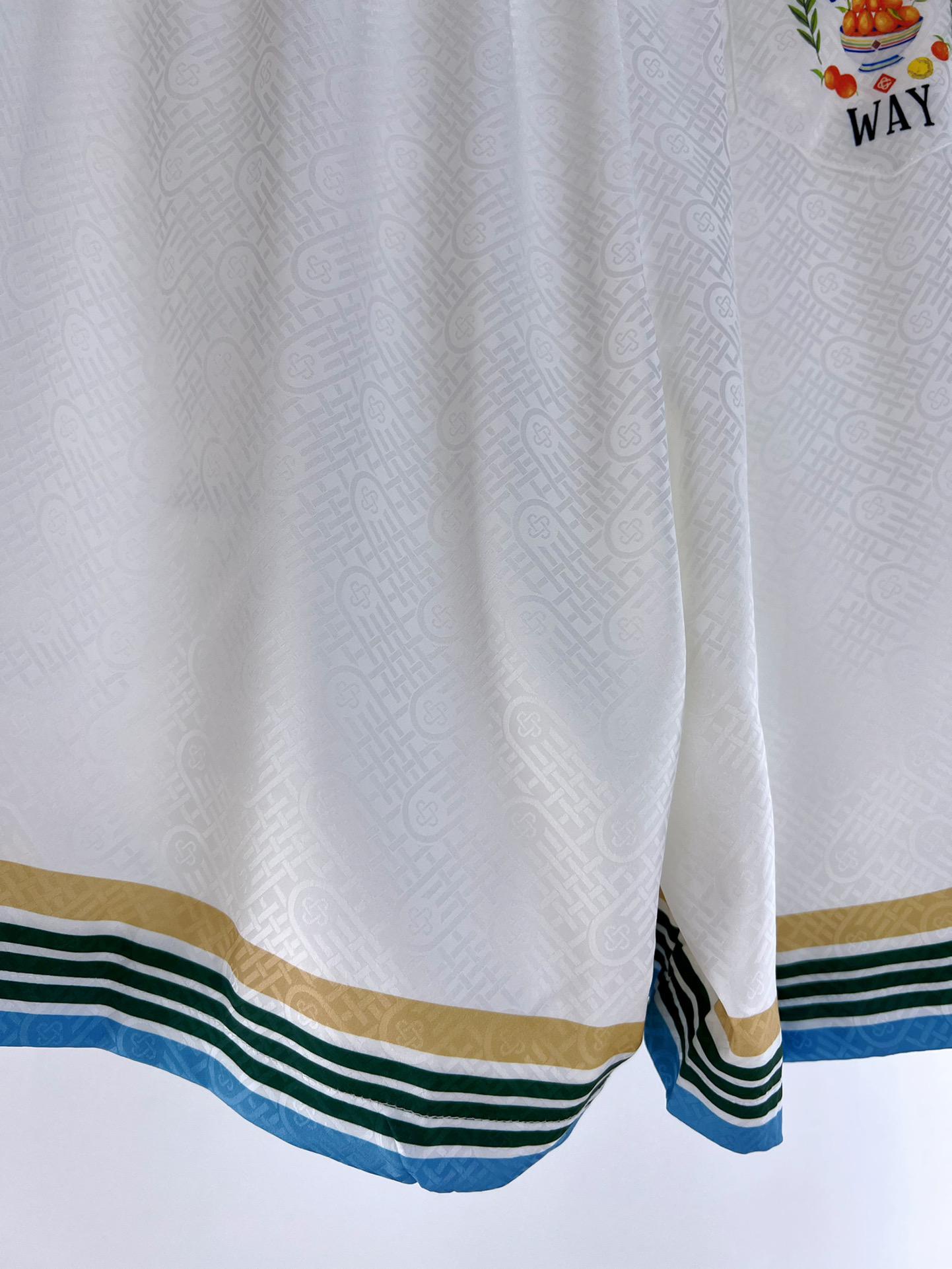 Шорты Casablanca Frontside Logo Casa Way Oranges "White" фото № 7