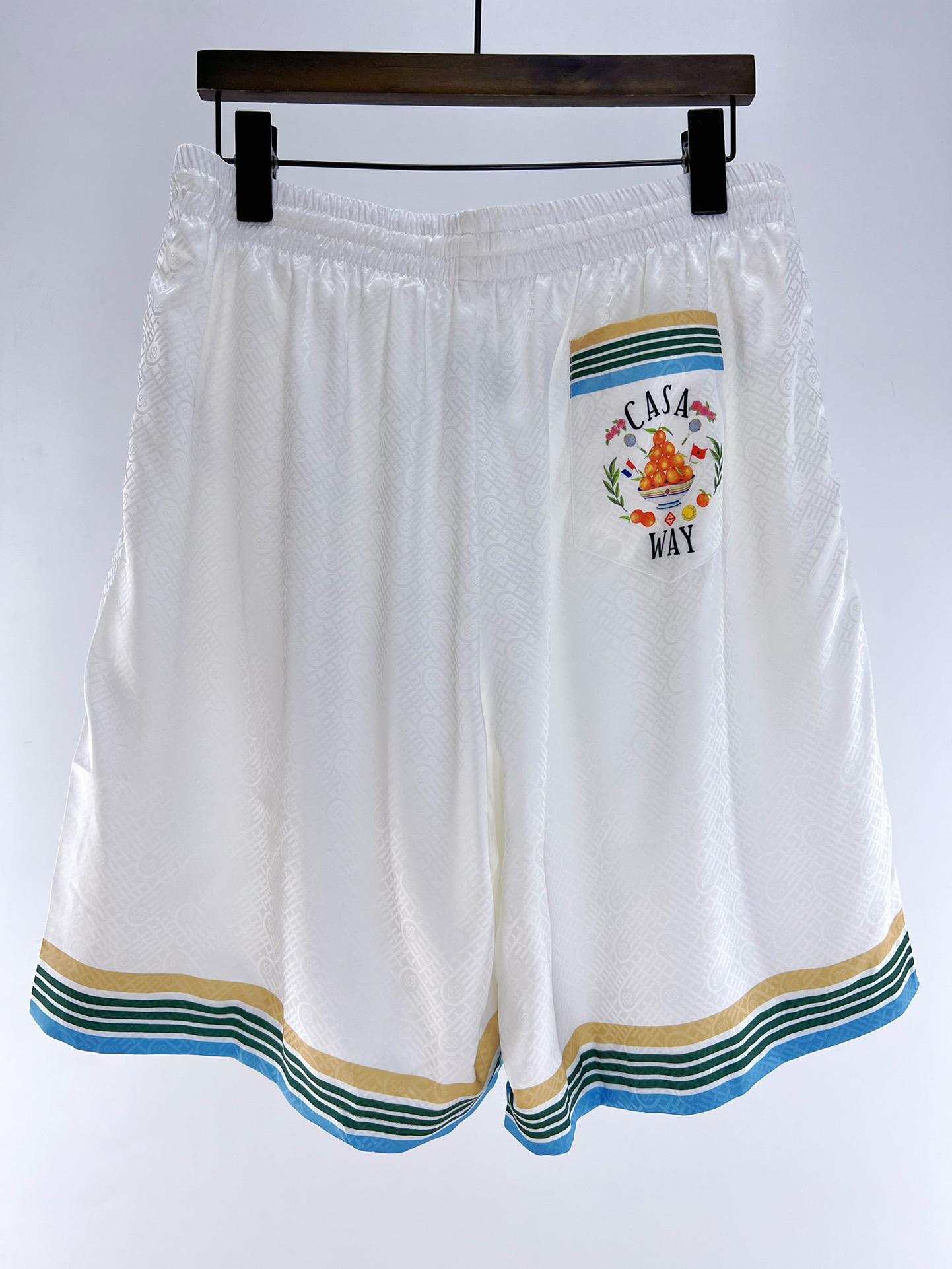 Шорты Casablanca Frontside Logo Casa Way Oranges "White" фото № 6