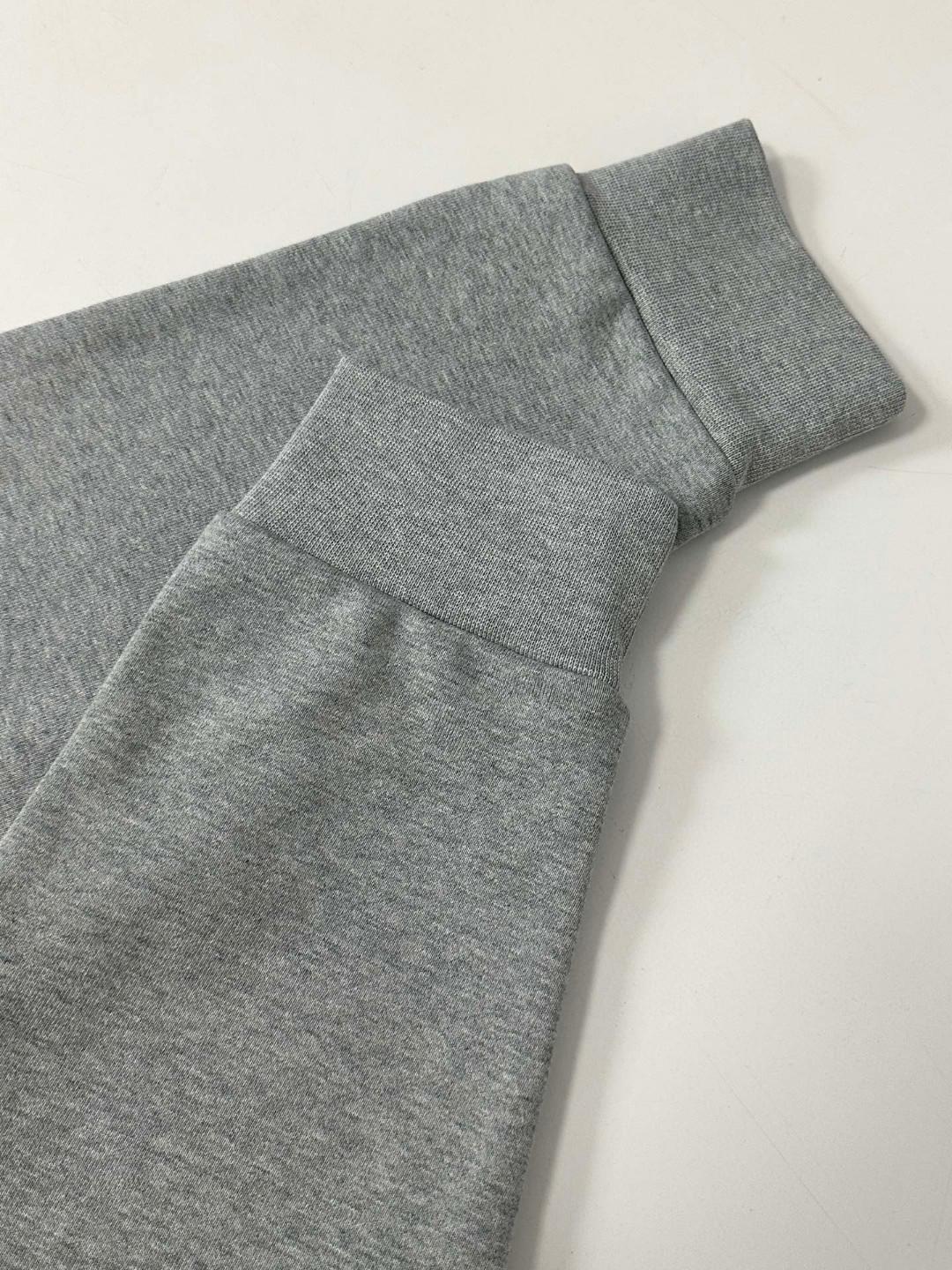 Худи Miu Miu Striped Logotype Miu Miu "Gray" фото № 4