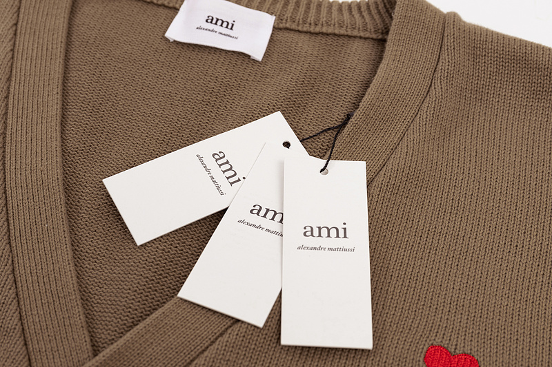 Кардиган Amiri On Buttons With Logo "Brown" фото № 4