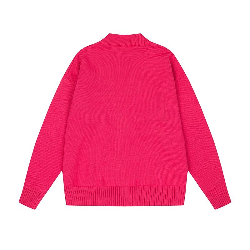 Кардиган Amiri With A Large Logo And Buttons "Pink/Black" фото № 2