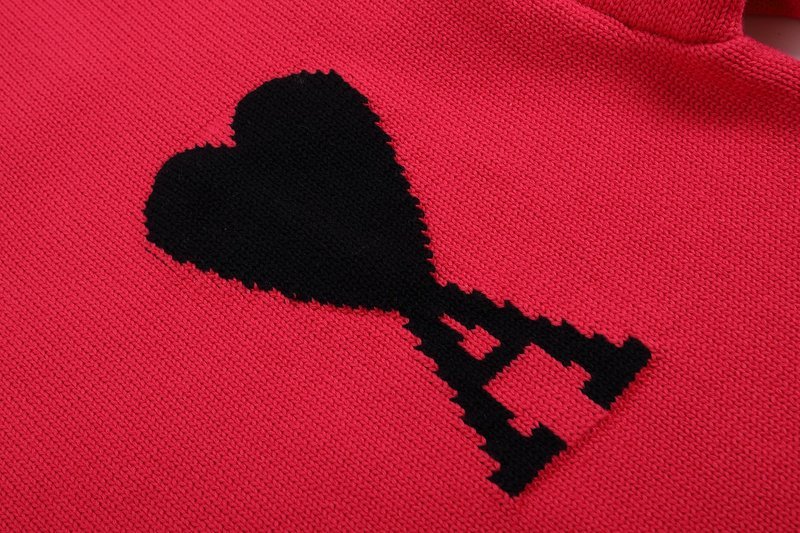Свитер Amiri Large Logo - Heart And Letter "Red" фото № 5