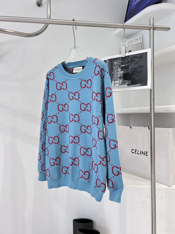 Свитер Gucci Brand Design "Blue" фото № 3