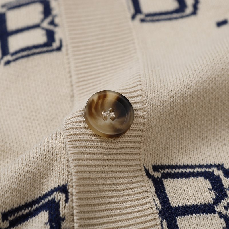 Кардиган MLB Two Front Pockets "Beige" фото № 4