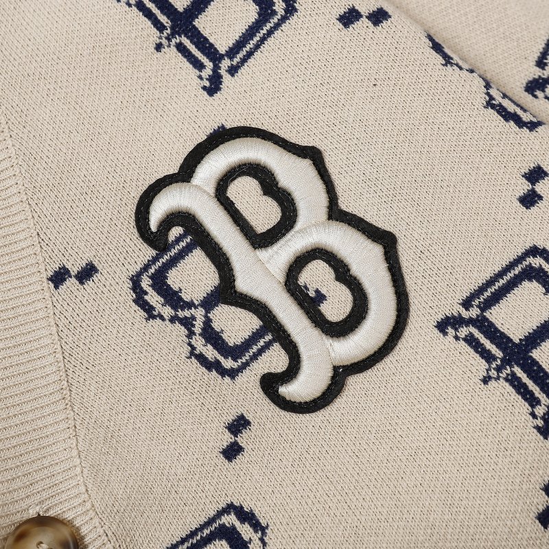 Кардиган MLB Two Front Pockets "Beige" фото № 5