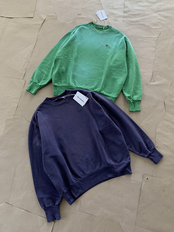 Свитшот Acne Studios Small Logo Square Face "Blue" фото № 3