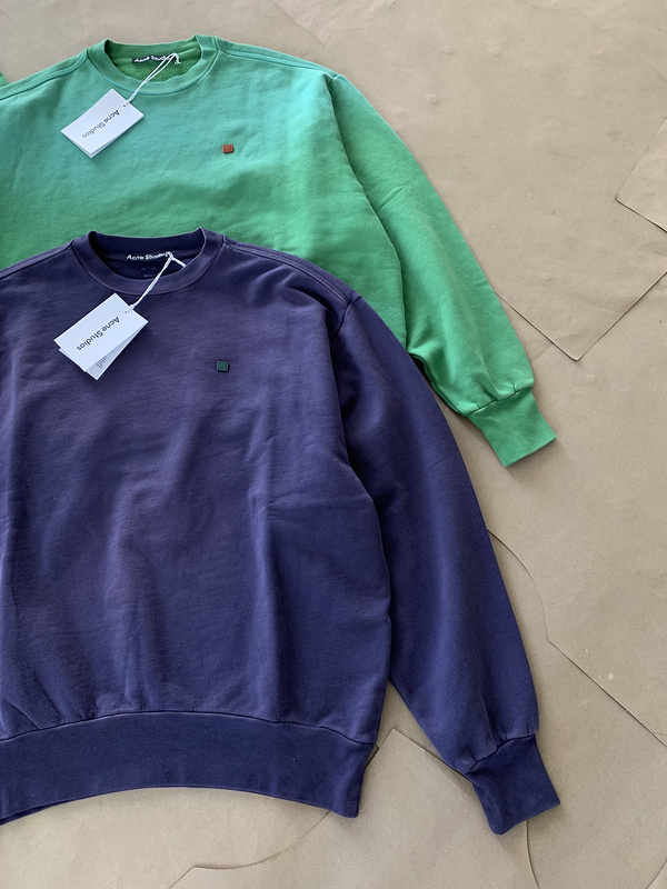 Свитшот Acne Studios Small Logo Square Face "Blue" фото № 4