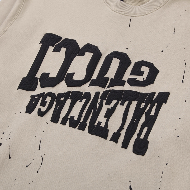 Свитшот Balenciaga X Gucci Inverted Logos "Beige" фото № 4