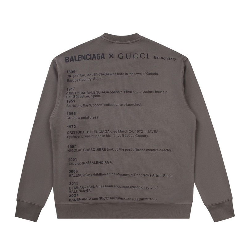 Свитшот Balenciaga X Gucci Events Of The Years "Brown" фото № 6