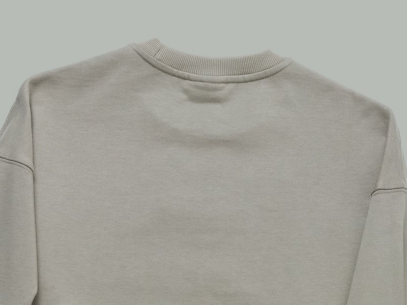 Свитшот Balenciaga With Black Text Logo "Beige/Gray" фото № 4