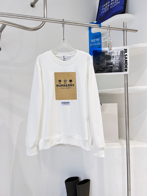 Свитшот Burberry With Logo Patch "White" фото № 2