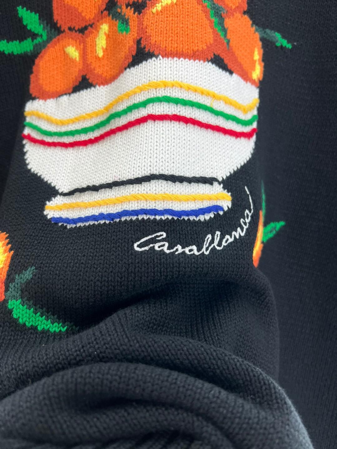 Свитшот Casablanca Frontside Print Fresh Orange "Blue" фото № 2