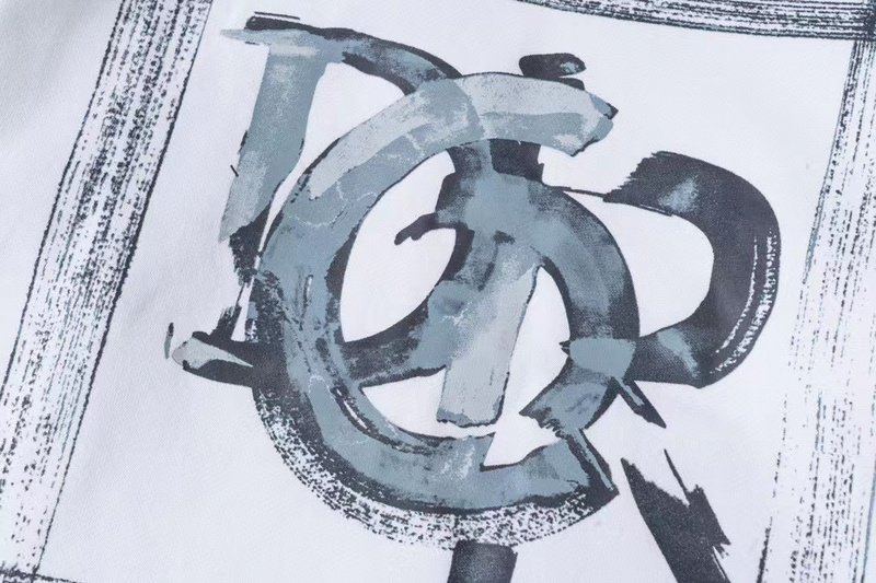 Худи Christian Dior Watercolour Logo "White" фото № 3