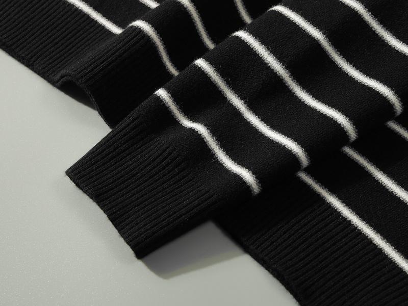 Свитшот Christian Dior White Lines Print CD "Black" фото № 5