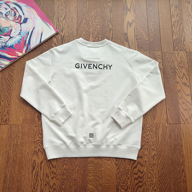 Свитшот Givenchy With Logo Brand "White" фото № 5