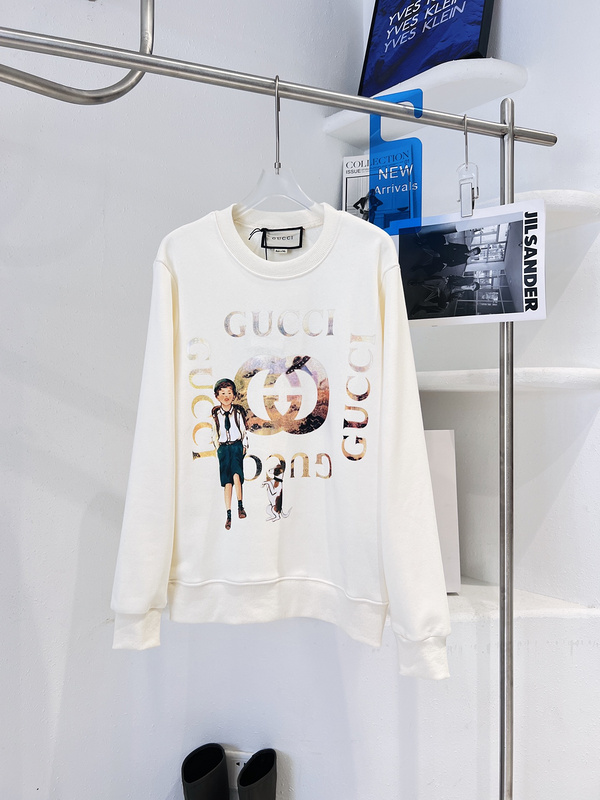 Свитшот Gucci A Boy With A Dog "White" фото № 3
