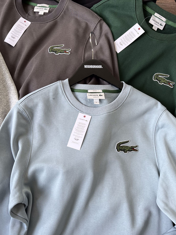 Свитшот Lacoste With A Crocodile "Gray" фото № 2