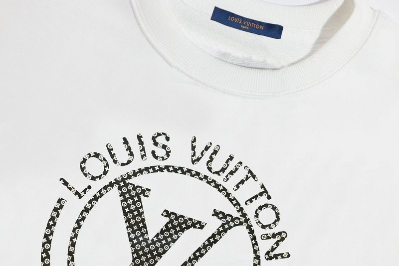 Свитшот Louis Vuitton Round Logo "White" фото № 3
