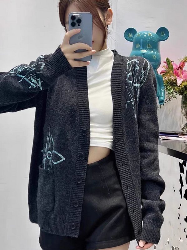 Худи Louis Vuitton Buttons Knitted "Gray" фото № 7