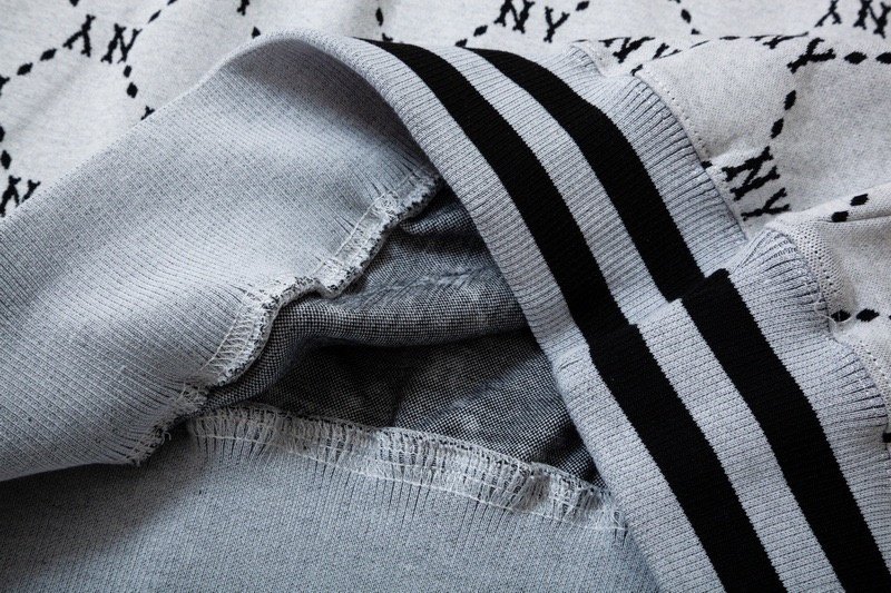 Свитшот MLB Two Stripes Edge Decoration "Gray" фото № 4