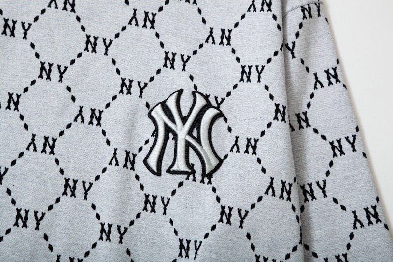 Свитшот MLB Two Stripes Edge Decoration "Gray" фото № 5