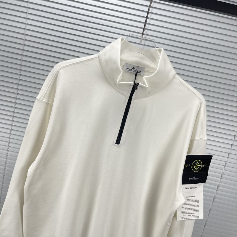 Свитшот Stone Island With Patch With Large Text - ZIP "White" фото № 8