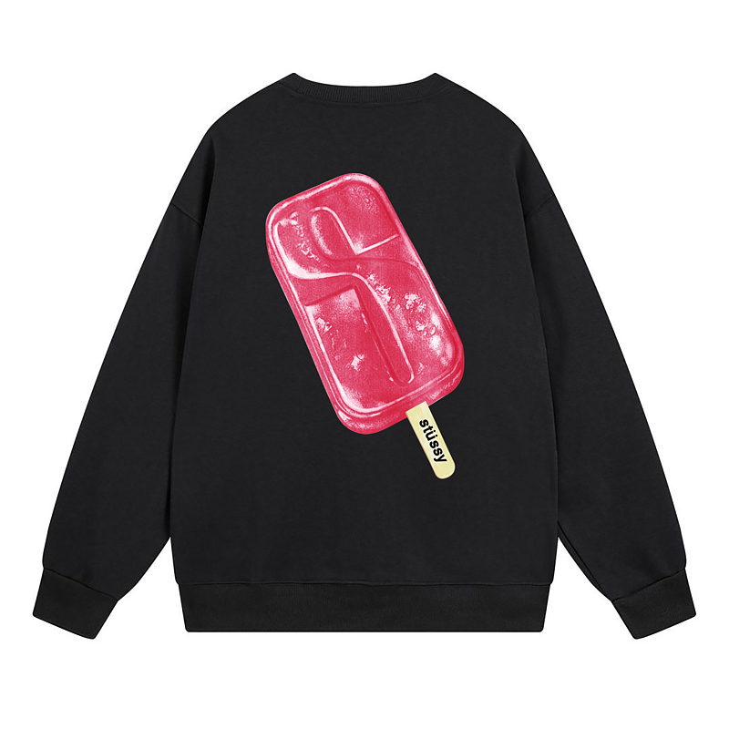Свитшот Stussy Ice Cream On A Stick "Black" фото № 2