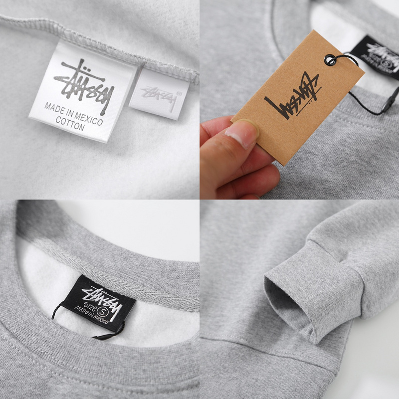 Свитшот Stussy With Logo "Gray" фото № 4
