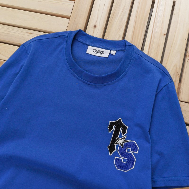 Футболка Trapstar Embroidered Wildcard Style "Blue" фото № 5