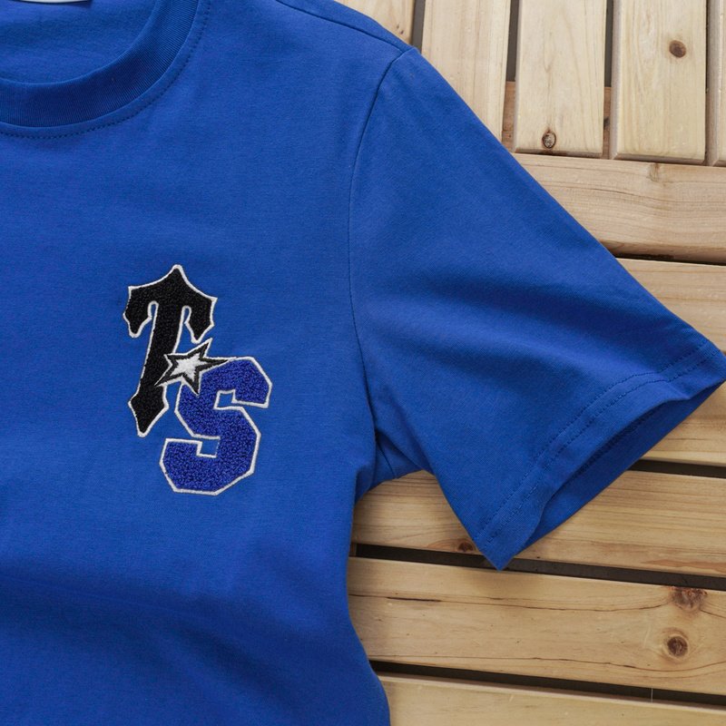 Футболка Trapstar Embroidered Wildcard Style "Blue" фото № 7