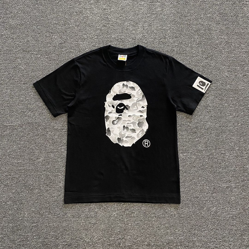 Футболка A Bathing Ape Monkeys Head "Black" фото № 4