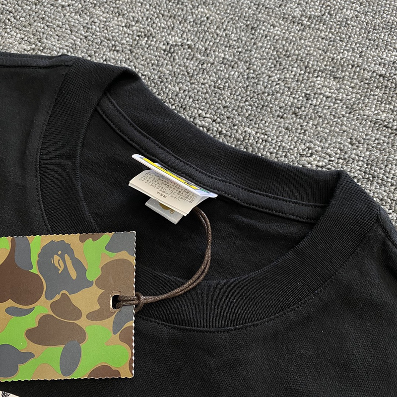 Футболка A Bathing Ape Monkeys Head "Black" фото № 5