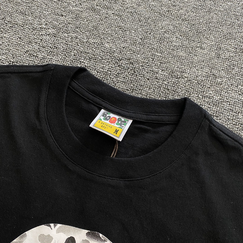 Футболка A Bathing Ape Monkeys Head "Black" фото № 7