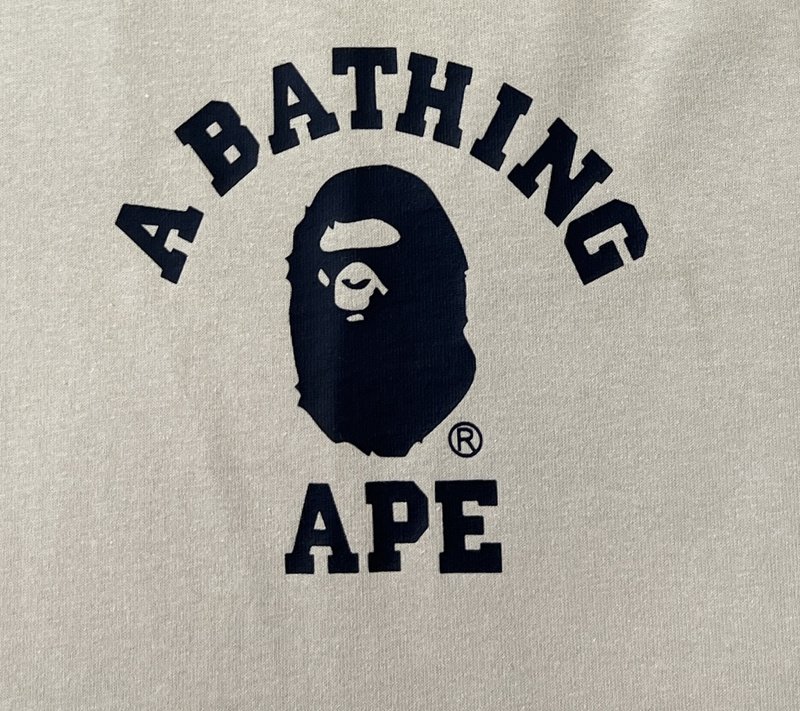 Футболка A Bathing Ape Apes Together Strong "Cream" фото № 5
