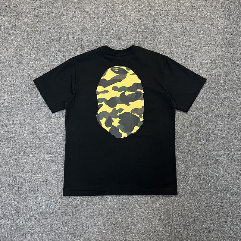 Футболка A Bathing Ape Standard Print-Logo "Black/Yellow" фото № 3