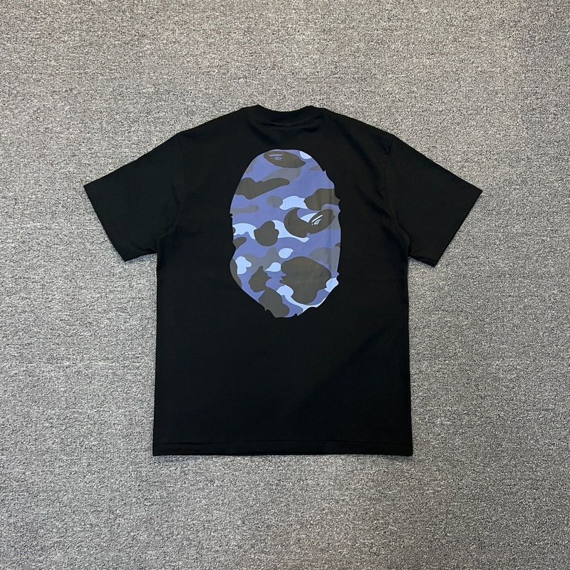 Футболка A Bathing Ape With Print On Both Sides "Black/Blue" фото № 4
