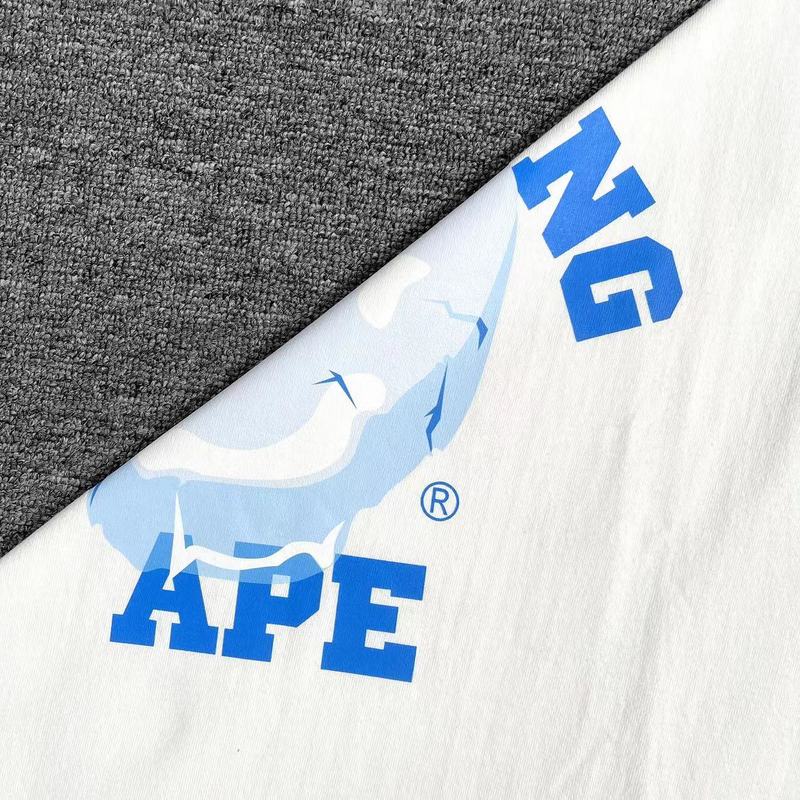 Футболка A Bathing Ape With Blue Print "White" фото № 3