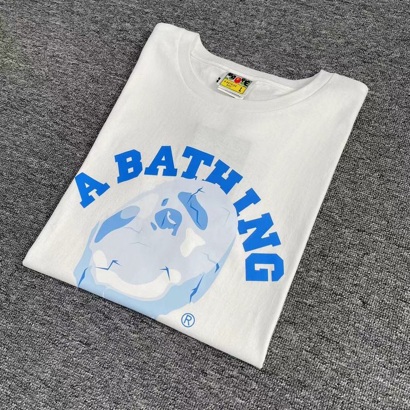 Футболка A Bathing Ape With Blue Print "White" фото № 4