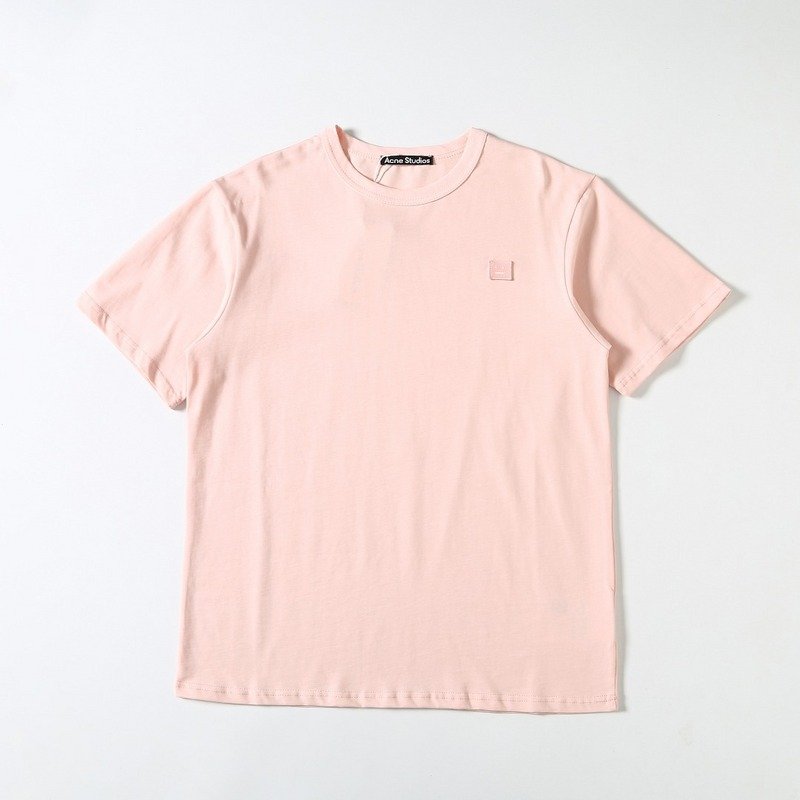 Футболка Acne Studios Cotton With An Emblem "Pink" фото № 2