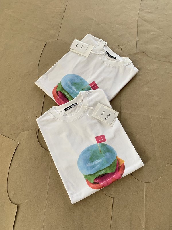 Футболка Acne Studios Kiss Me "White" фото № 5