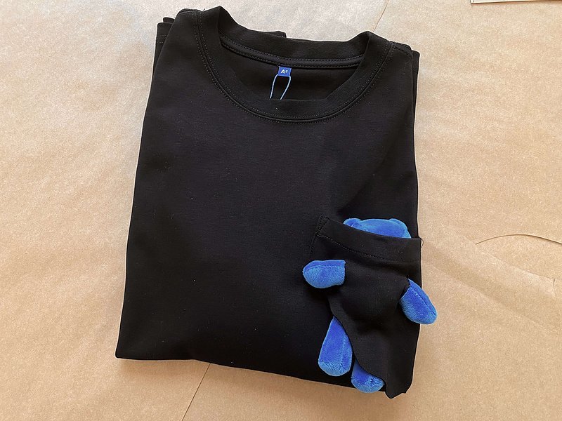 Футболка ADER With Blue Toy "Black" фото № 3