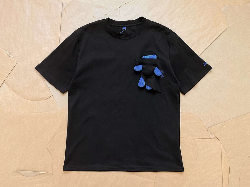 Футболка ADER With Blue Toy "Black" фото № 4