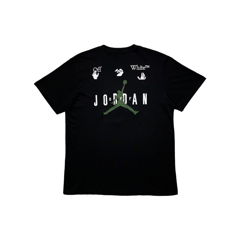 Футболка Air Jordan X Off White With Logos Brands "Black" фото № 4