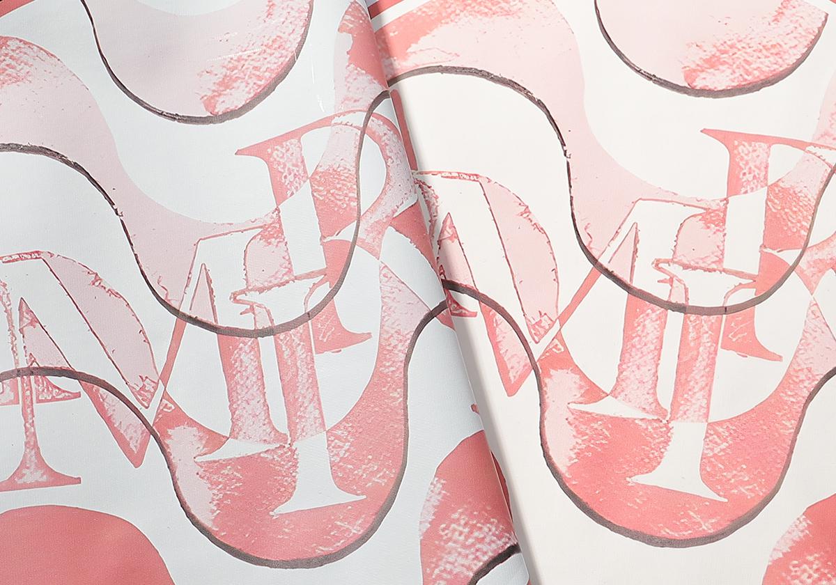 Футболка Amiri Pink Circle And Logo "White" фото № 2